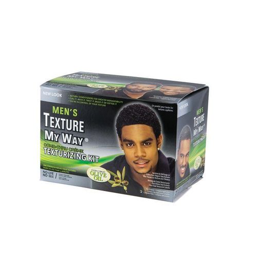 Texture my Way Comb Thru Creme Men's texturizing Kit, No Mixing Needed.