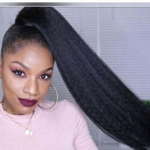 Straight Wrap Around Ponytail Hair Extension-No. 1 Black