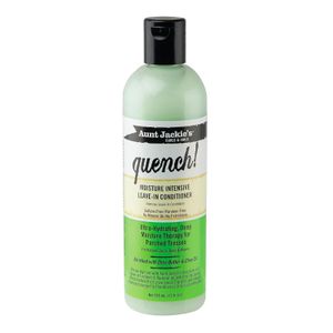 Aunt Jackie'S Curls and Coils Quench Moisture Intensive Leave-In Hair Conditioner for Natural Curls, Coils and Waves, Enriched with Shea Butter, 12 oz