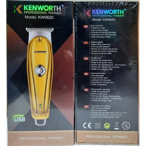 Genera Hair Trimmer.Cordless shaving machine.Rechargeable Kenworth Trimmer. KW0620
