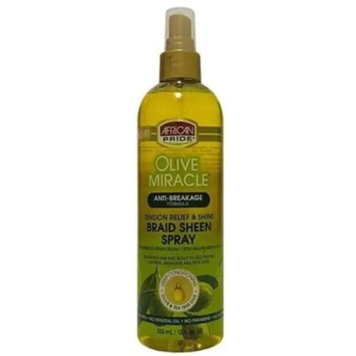 AFRICAN PRIDE Olive miracle tension relief and shine braid sheen spray