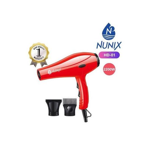 Nunix Hair Blowdry Straightener / Blowdrier -red