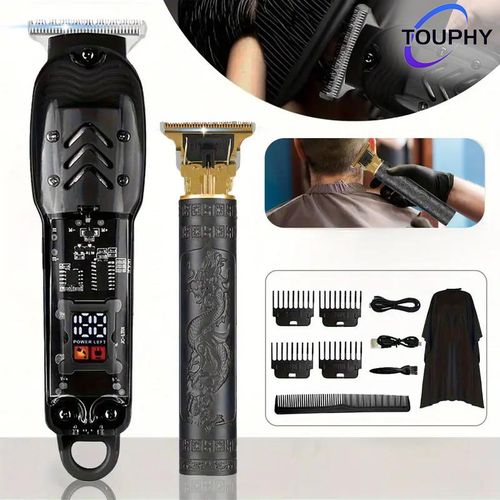 TOUPHY 2PCS Rechargeable Hair Clipper/Hair Trimmer/Shaving Machine