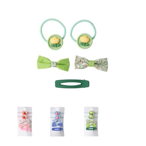 Miniso Fruit & Cartoon Hair Accessories Kit For Kids: Fun And Playful Hair Styling!