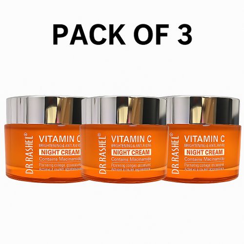 Triple Pack- Dr Rashel Vitamin C Night Cream β Brighten & Hydrate Overnight