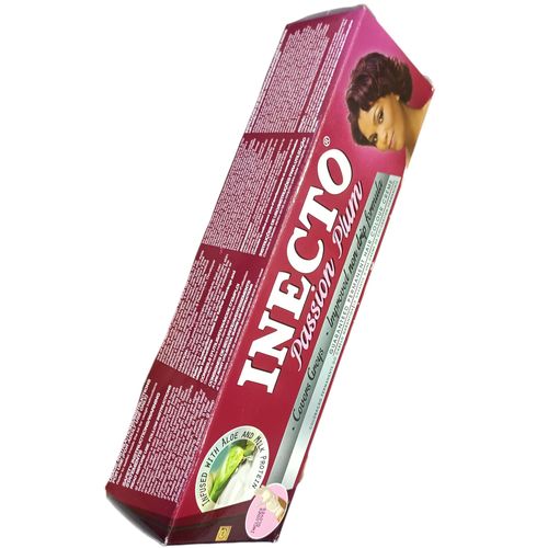 Inecto PASSION PLUM Permanent Hair Dye Color Fully Covers Gray Hair