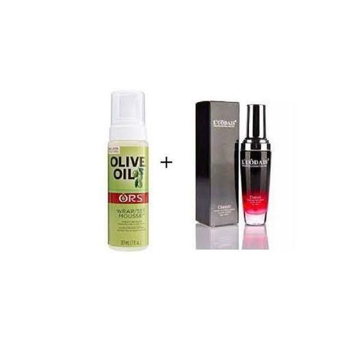 Ors Olive Oil Wrap Set Mousse & Luodais Hair Serum.