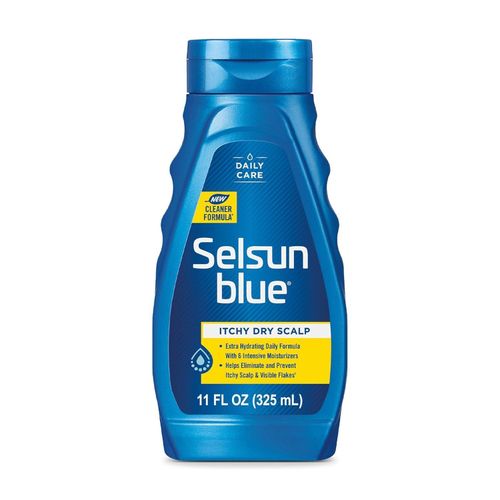 Selsun Blue Itchy Dry Scalp Anti-Dandruff Shampoo Extra-Hydrating Formula, Pyrithione Zinc
