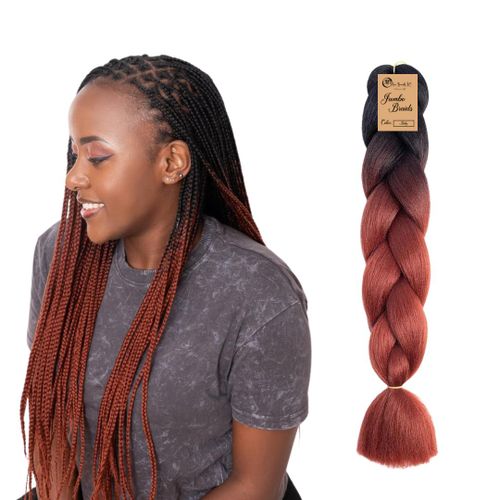 Ombré Braids KE B31 Ombre Braid Ombre Braiding Hair Ruby Jumbo Braid