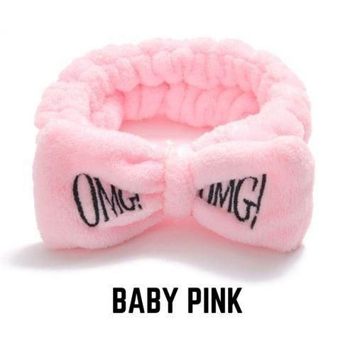Omg Trends OMG Cute & Comfy Headband -Baby Pink Fleece Fuzzy Women Stretchy Soft for Hair