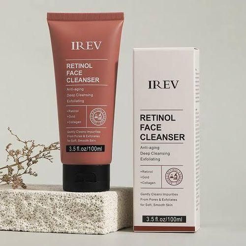 IREV Retinol Face Cleanser For Anti-aging, Anti-wrinkle Exfoliating And Deep Cleansing-100ml