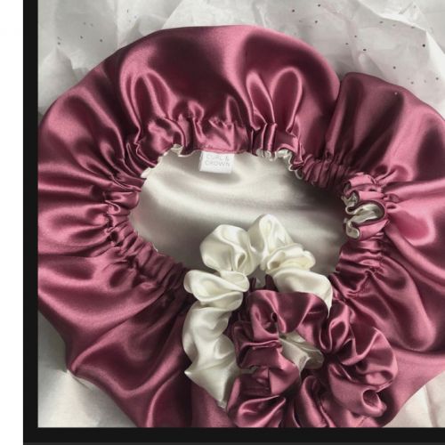 Reversible Satin Bonnet + 2 FREE SCRUNCHIES