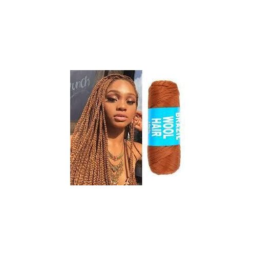 Authentic brazilian yarn wool hair for braids braiding hair with yarn 100% acrylic brazilian wool hair for african crochet braided hair