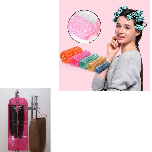 Rollers Curling Hair Pack + Wig Storage Bag + FREE Hair Clips