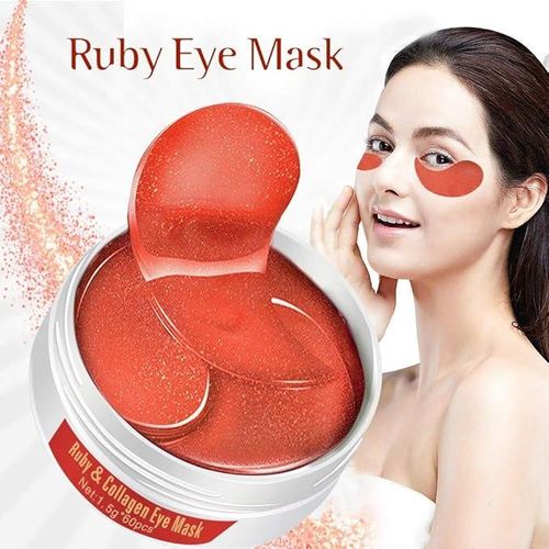Aichun Pair Collagen Eye Mask Patch Hydro Gel Pad Anti-Wrinkle Dark Circles Bags Soft Smooth Skin Care Hydration Moisturizing (