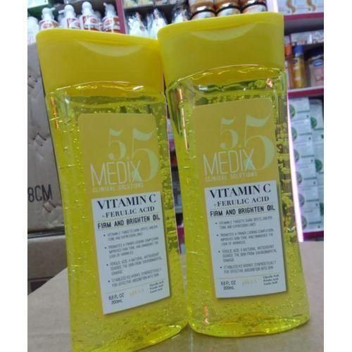 Medix 5.5 VITAMIN C + FERULIC ACID FIRM AND BRIGHTENING Body Oil Clears Dark Spot, Anti Wrinkle,Even Tone