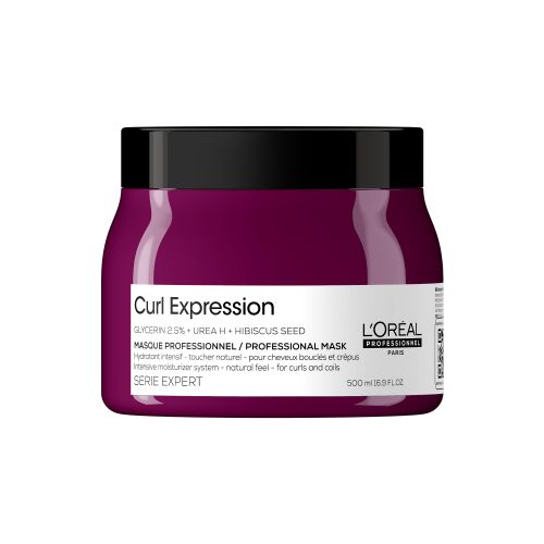 L'Oréal professionnel Paris Curl Expression Mask - Intensive Moisturizer Mask That Provide Hydration And Shine, With A Natural, Lightweight Feel For All Hair Types 500ml