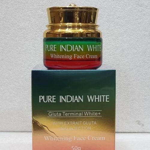 Pure Indian White Whitening face cream with extra Gluta