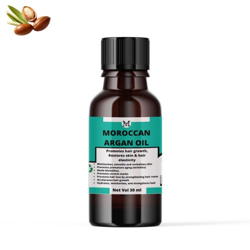 Mekis Moroccan Argan Oilโ30ml,For Hair Growth,& Skin/Hair Elasticity