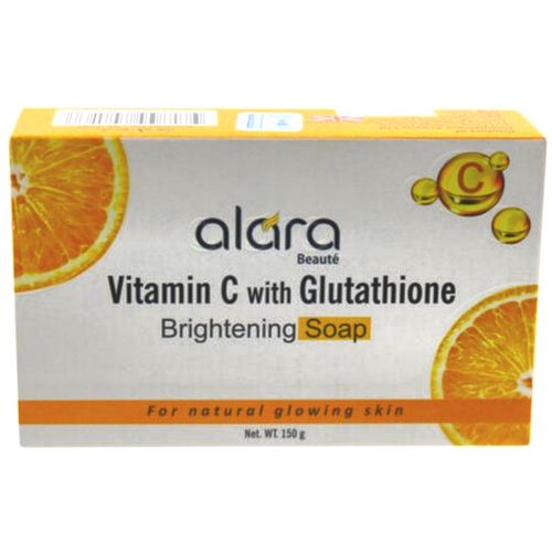 Alara Beauté VITAMIN C with GLUTATHIONE Brightening Soap. Helps Skin Reveal It's Graceful & Glowing Aura