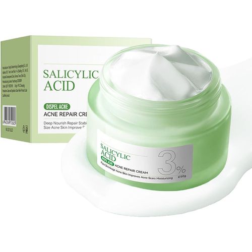 SADOER Salicylic Acid Acne Cream BHA Spot Cream For Acne - Blackhead Remover - Dark Spot Remover For Face - Scar Removal Cream - Moisturizing Face Cream