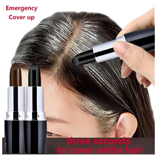 Instant Hair Color Touch Up Stick - Gray Root Cover Up Crayon, Emergency Hair Dye