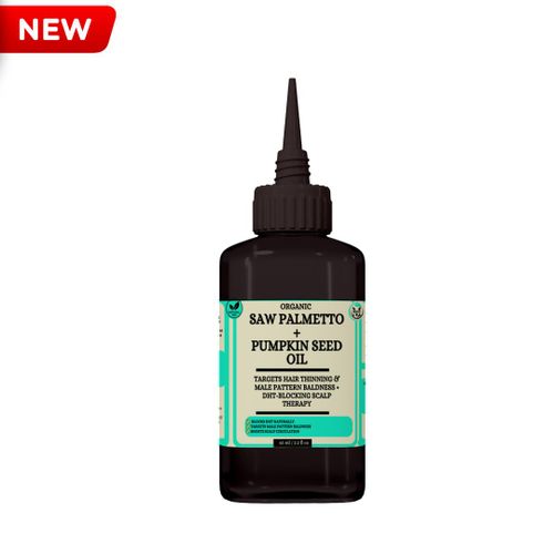 Mekis Saw Palmetto + Pumpkin Seed Hair Oil -Targets Hair Thinning & Male Pattern Baldness