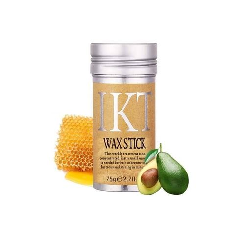 Natural Hair Styling Wax for Edges & Flyaways, Smooth Finish, Flexible Hold , IKT Hair Wax Stick 75g Nourishing Formula, Easy Twist-Up Stick