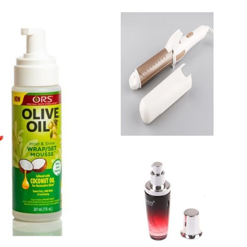 2 in 1 curl iron + hair mousse and Free hair serum