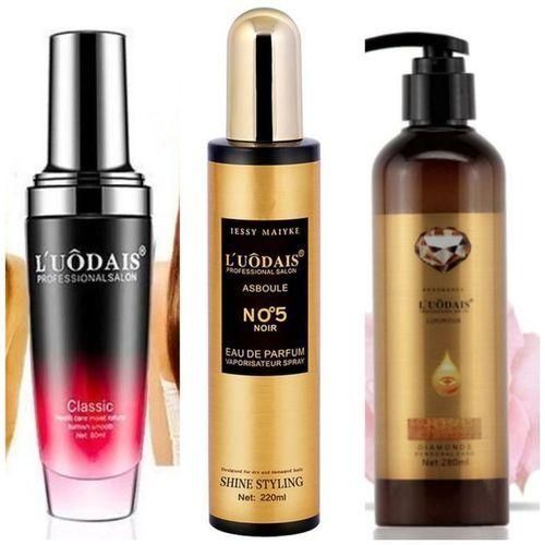 Luodais 3 Pack Hair Set , Hair Serum , Hair Spray Curl Keeper