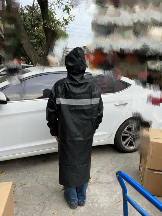 Unisex Adult Raincoat with Cap β Waterproof Full-Body Coverage for Heavy Rain, Outdoor Work, Travel & Biking