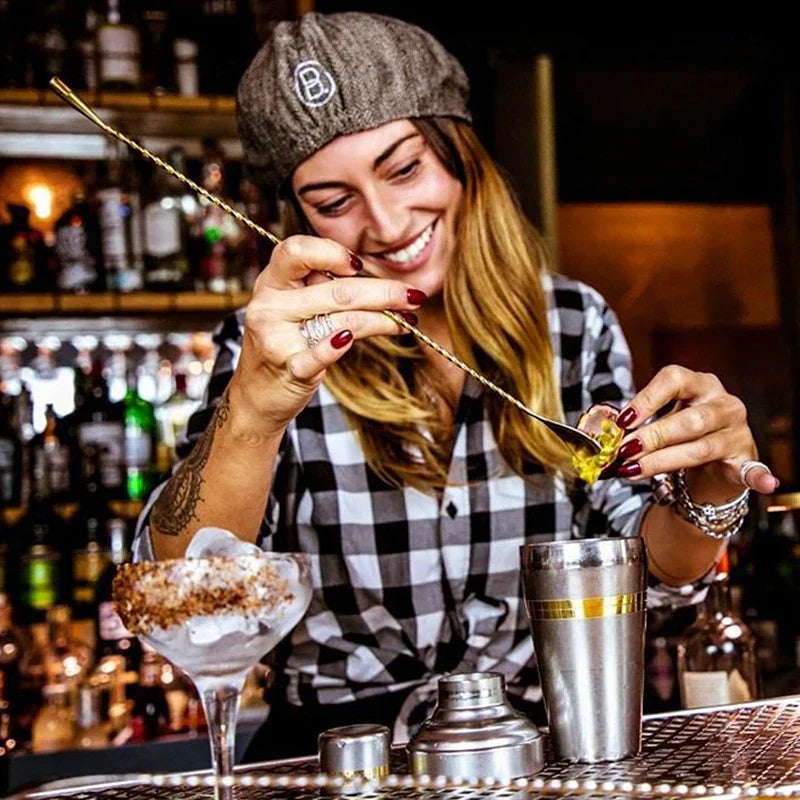 Steel Cocktail Stirring Spoon β 30cm