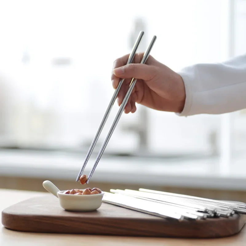 23cm Reusable S/Steel Chopsticks