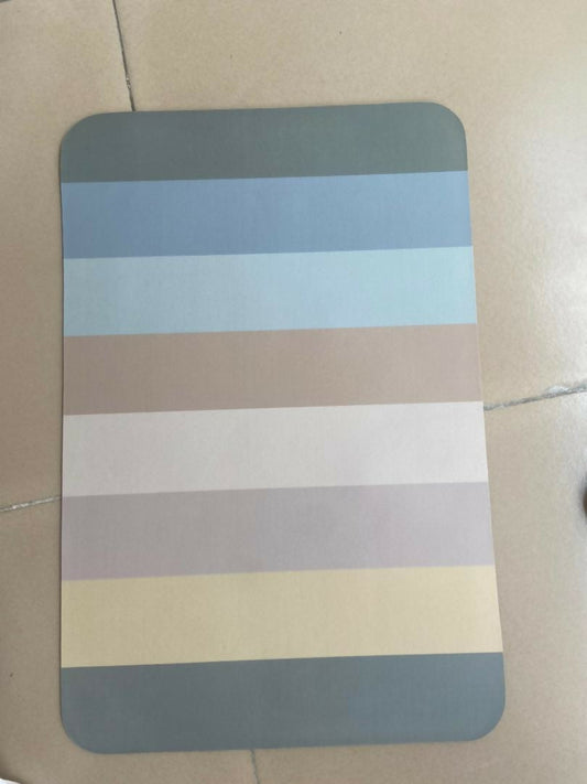 Absorbent nordic bathroom mats