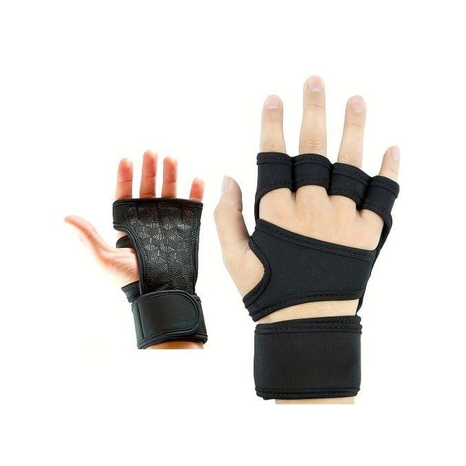 1 Pair Weight Lifting Training Gloves – Men’s Fitness Sports