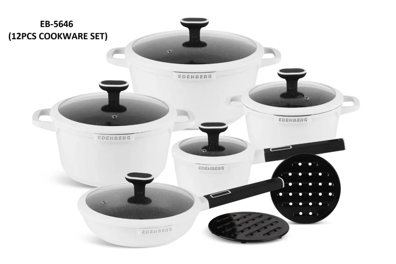 12pc Edenberg granite cookware set