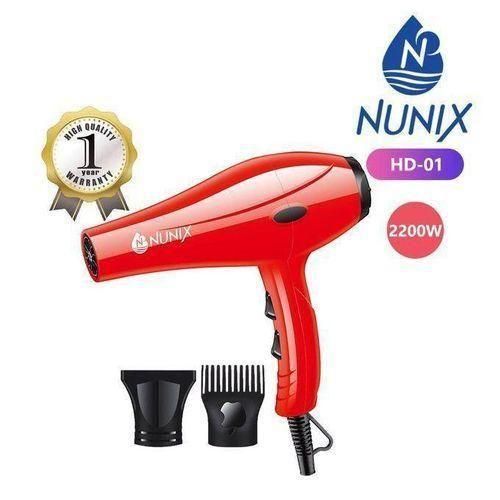 Nunix Hair Red Blow Dryer With Beauty Accessories HD-01