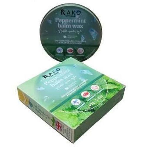 Rako Peppermint Balm Wax - Antipruritic For Lips(Cracked, Dry) Mosquito Bite Site, Hand, Feet & Body