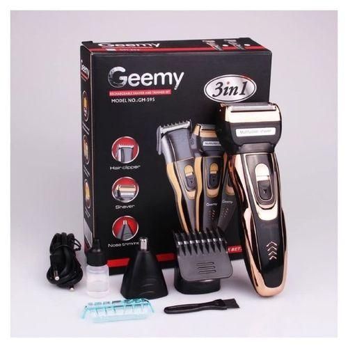 Geemy New Pro Rechargeable Hair Shaving Machine, Shaver- 3 In 1
