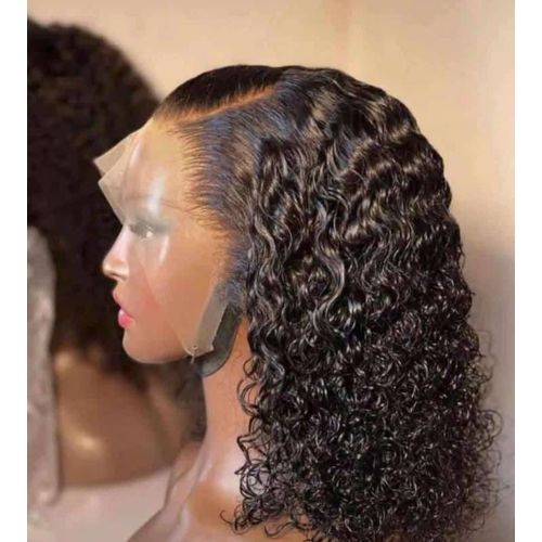 Deep frontal water curl human hair wig