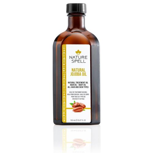 Nature Spell Jojoba Oil for Hair & Skin, Designed for All Hair Types, Targets Hair Loss & Treats Acne Scarring