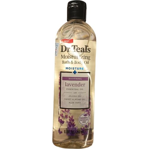 Dr Teal'S MOISTURIZING Bath & Body Oil Lavender Soothing JOJOBA SWEET ALMOND ALOE VERA Essential