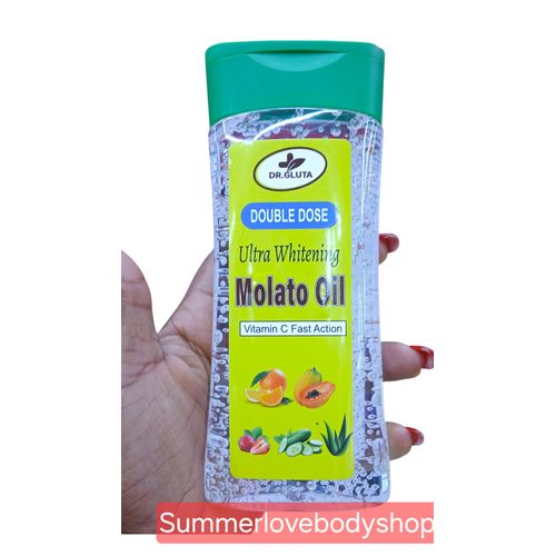 Molato Double Dose Oil - Ultra Whitening Vitamin C Fast Action - Removes Pigmentations, Pimples, Sunburn, Blemishes,& Moisturizes