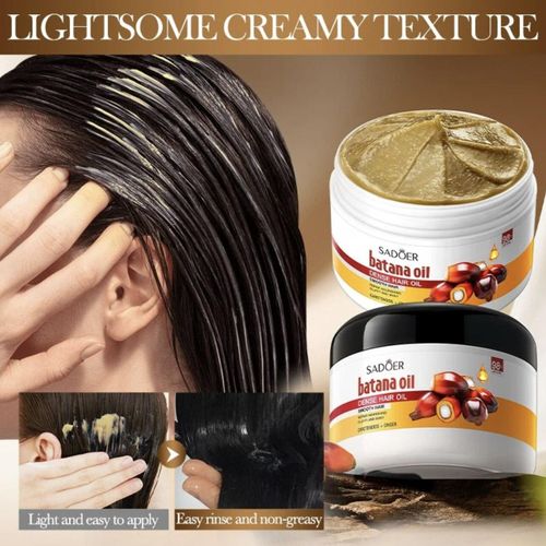 Batana Oil for Hair Growth Hair Strengthening Organic Batana Oil Paste for Thick and Strong Natural Hair Promotes Hair Growth, Thickness,Prevents Hair Loss,Suitable for Both Men and Women Natural Hair Growth Oil__100g
