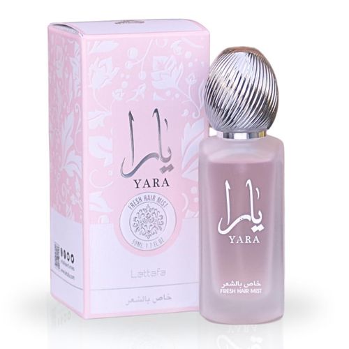 Lattafa and Yara Perfumes YARA Fresh Hair Mist 50ML (1.7 OZ), Experience the Sweet & Sensual Aroma.
