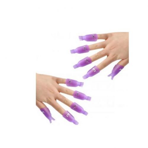 10pcs Reusable Gel Soak Remover Clips Nail Art