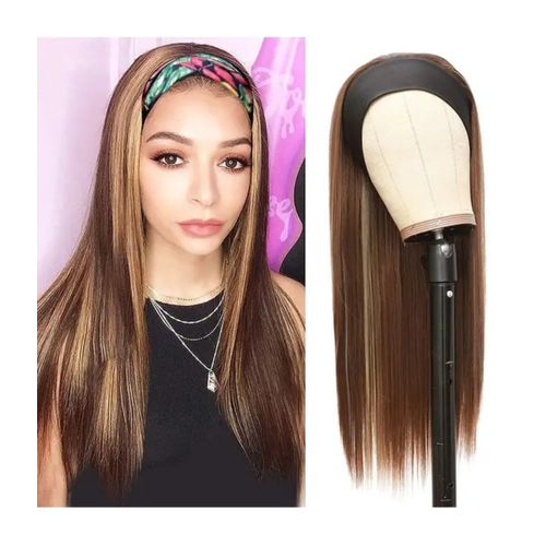 Ombre Long Synthetic Headband Wig + Free Gift