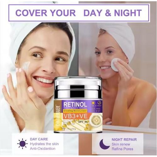 Meinaier Face Cream Retinol Glowing Moisturizer SPF 45
