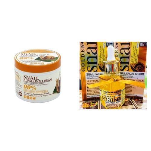 Fruit Of The Wokali Snail Repairing Cream + Vitamin C Facial Serum