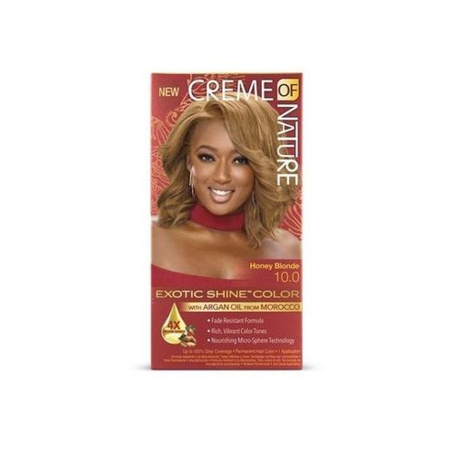 Creme Of Nature Exotic Shine Hair Color 10.0 Honey Blonde, with Argan Oil from Morocco Hair Dye